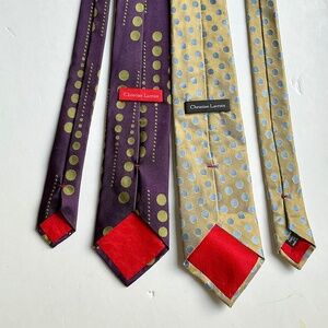 2 lovely Christian Lacroix all silk ties made in Italy 🇮🇹